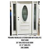 Prehung Fiberglass Exterior Door With Sidelites