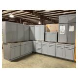 14Pc 42" Pacific Gray Kitchen Set