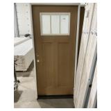 36" x 80" RH Fiberglass Craftsman Style Ext. Door