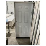 36" x 80" RH Steel 6-Panel Exterior Door