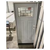 36" x 80" LH Steel Craftsman Style Ext. Door