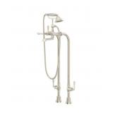 DXV Floor Mounted Tub Filler In Brushed Nickel