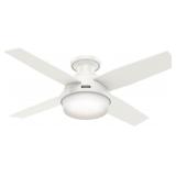 Hunterï¿½ 44" Indoor Ceiling Fan in White