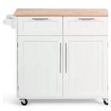 RTA 49' x 24' Kitchen Island Cart in White