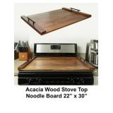 22' x 30' Acacia Wood Stove Top Noodle Board