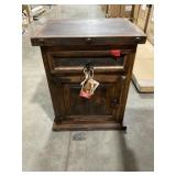 24'L Rustic Brown End Table/Night Stand