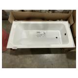 60' x 30' LH Alcove Bathtub with Apron in White