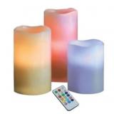 3Pc LED Color Changing Candle Set x 4