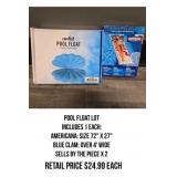 Mixed Pool Float Lot x 2Pcs