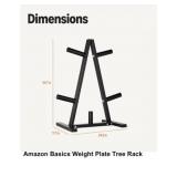 2' Weight Plate Tree Rack in Black x 4Pcs