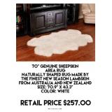 70' Genuine Sheepskin Area Rug
