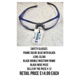 Safety Glasses x 12Pcs
