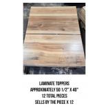 Laminate Toppers x12