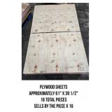 Plywood Sheets x16