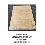 Plywood Sheets x23