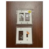 Mixed Lot of Wall Plates in White for One Money