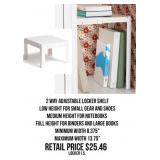 2 Way Adjustable Locker Shelf