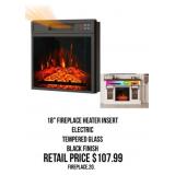 18' Fireplace Heater Insert
