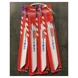 5 Pack Reciprocating 8' 10/14TPI x4