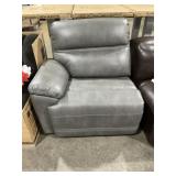 Single Seat Recliner in Gray with Right-Arm