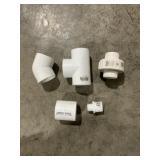 Box of Assorted PVC Fittings for One Money