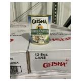 12Pk 8oz Whole Boiled Oysters in Water x 5