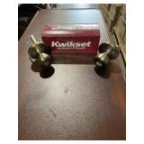 Kwikset® Tylo Entry Doorknob Set-Antique Brassx 6