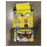 3Pc Med Spongebob Boxer Briefs/Athletic Socks x 2
