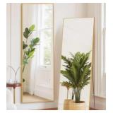 64' x 21' Wall/Floor Vanity Mirror in Gold
