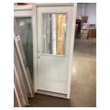 32" x 80" RH Fiberglass Half-View Exterior Door