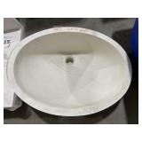 21" x 14" Oval Undermount Sink x2