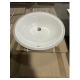 18-1/4"L Ceramic Undermount Sink in Bone x 5