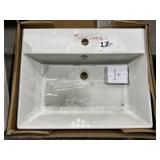 23-1/2" x 19" Single Bowl Sink in White