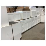 15Pc Cabinet Set in White with Accessories