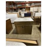 30" x 22" Rustic Brown Vanity with Sink Top