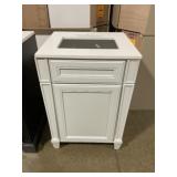 24" x 22" Bathroom Cabinet in White w Sink Top