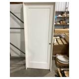 32" x 80" LH 1-Panel Interior Door in White