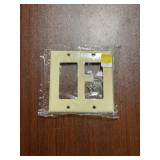 (10) 2-Gang Combination Wall Plates in Ivory