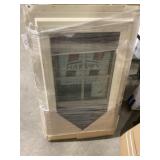 Beige Double Hung Vinyl Window