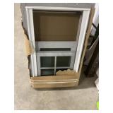 White Double Hung Window