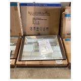 23.7"W Bathroom Cabinet Mirror in Brown x 2Pcs