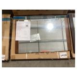 19.7" Bathroom Cabinet Mirror in Walnut x 2Pcs