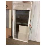 34" x 78" Sliding Patio FV Door in White w Screen