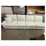 124" 2-Piece Couch in Light Cross-Stich Gray