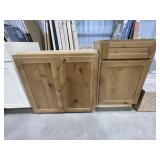 Natural Shaker Wall and Base Cabinet x 2Pcs