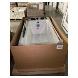 30" x 60" White RH Fiberglass Jetted Tub
