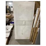 78-1/2" x 39-1/2" Duo-Slate Shower Base in White