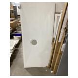 70" x 32" White Shower Base with (C) Drain