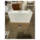 29" x 20" Wall Mount Vanity Base in White x 2