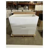 35" x 19" Vanity Base in White